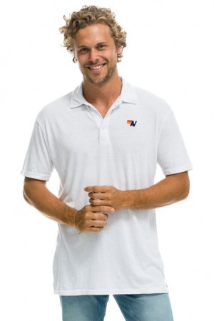 Camiseta Aviator Nation Polo Mujer White | 30DAYGUFL