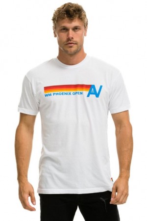 Camiseta Aviator Nation Wm Phoenix Open 2023 Hombre White | 72GZKRITC