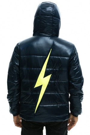 Chaquetas Aviator Nation Bolt Luxe Trekker Hombre Navy | 65KFAWHDB