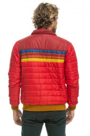 Chaquetas Aviator Nation Journey Hombre Pink | 65JSXWMEZ