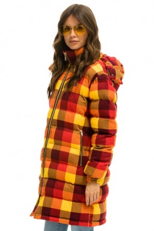 Chaquetas Aviator Nation Plaid Long Trekker Hombre Surfy Plaid | 69CGHBJOF