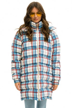 Chaquetas Aviator Nation Plaid Long Trekker Hombre Montauk Plaid | 69DLKPOSY