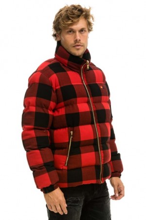 Chaquetas Aviator Nation Plaid Traveler Hombre Buffalo Plaid | 65GCLIUXT