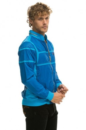 Chaquetas Aviator Nation Racer Hombre Blue | 64YANMEVD
