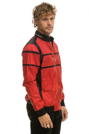 Chaquetas Aviator Nation Racer Hombre Pink | 65ASXCZQE