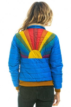 Chaquetas Aviator Nation Sunburst Mujer Dresden | 10TMFAHVJ