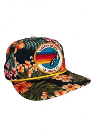 Gorras De Camionero Aviator Nation Signature La Jolla Vintage Safari Twill Low Rise Trucker Mujer Multicolor | 48VQRFGPZ