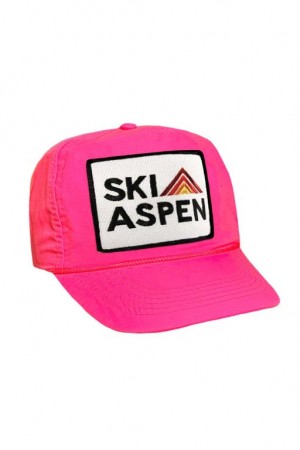 Gorras De Camionero Aviator Nation Ski Aspen Hombre Vintage Nylon Trucker Hat | 80AXJWSPF