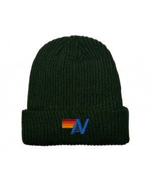 Gorro Aviator Nation Logo Rib Hombre Olive | 83SMZVEUA