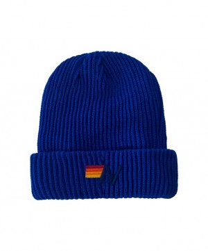 Gorro Aviator Nation Logo Rib Hombre Royal | 83RWGKPDU