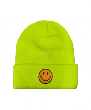 Gorro Aviator Nation Smiley 2 Full Rib Hombre Yellow | 83IRLNWSK