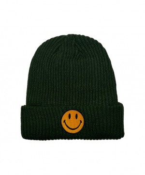 Gorro Aviator Nation Smiley Rib Hombre Olive | 83EDQBMCN