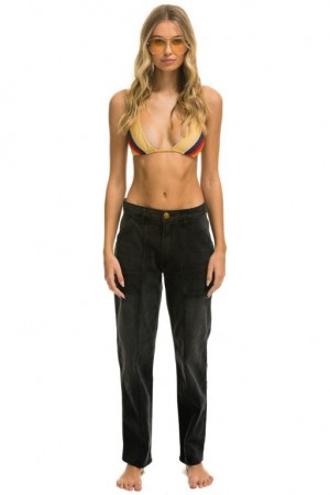 Jeans Aviator Nation Hi Rise Jessica Mujer Black | 41SRLJQWK