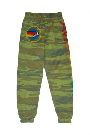 Pantalones Deportivos Aviator Nation Atx Niños Camo | 94LXNSAKG