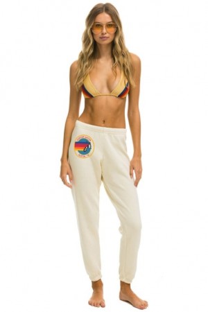 Pantalones Deportivos Aviator Nation Austin Mujer White | 40XPVCLWF
