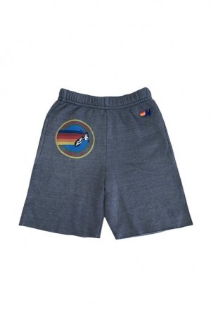 Short Aviator Nation Miami Sweat Niños Grey | 95RZLGTVW
