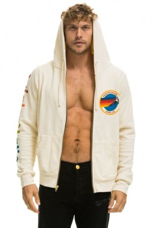 Sudadera con Capucha Aviator Nation Aspen Mujer White | 03JWYDNSR