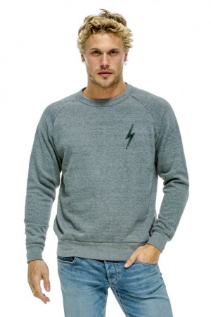 Sudaderas Aviator Nation Bolt Stitch Mujer Grey | 17VRNGKDY