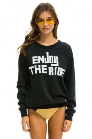 Sudaderas Aviator Nation Enjoy The Ride Mujer Grey | 16YTBLSJF