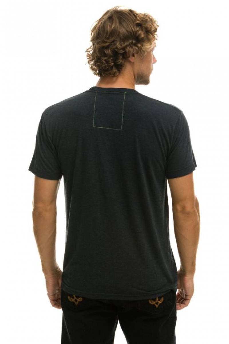 Camiseta Aviator Nation Bolt Hombre Grey | 72PLWRCSZ