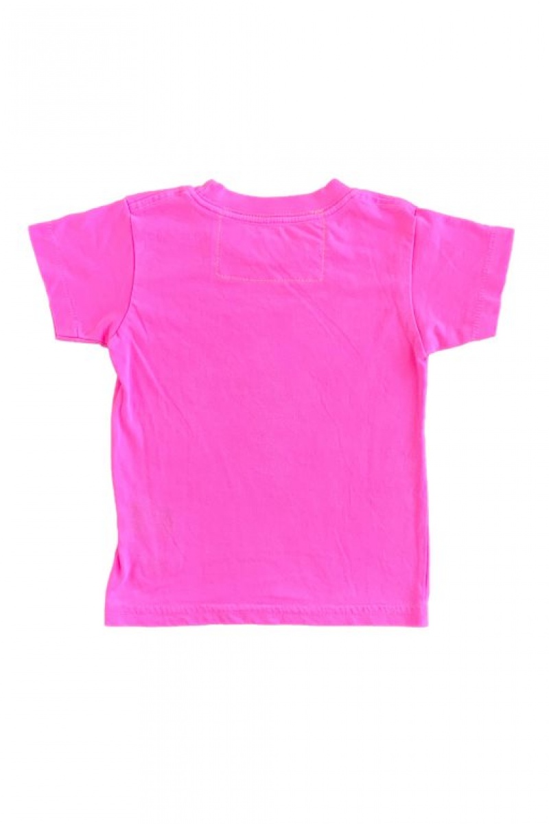 Camiseta Aviator Nation Bolt Niños Pink | 91DVGQTEA