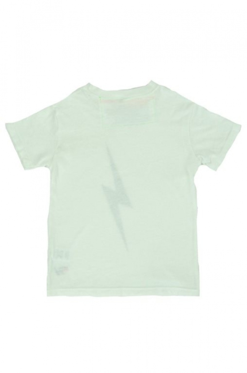 Camiseta Aviator Nation Bolt Niños White | 93QZVPIUH
