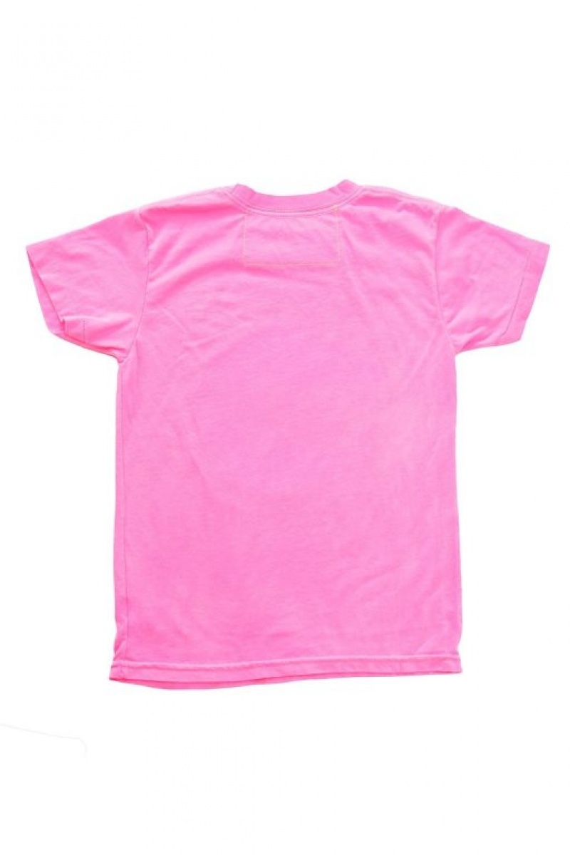 Camiseta Aviator Nation Niños Pink | 91RMCKDVJ