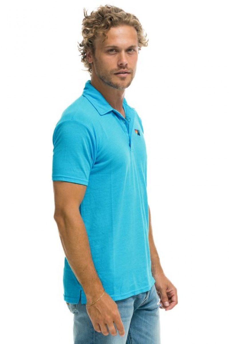 Camiseta Aviator Nation Polo Mujer Blue | 30KIEHGLD