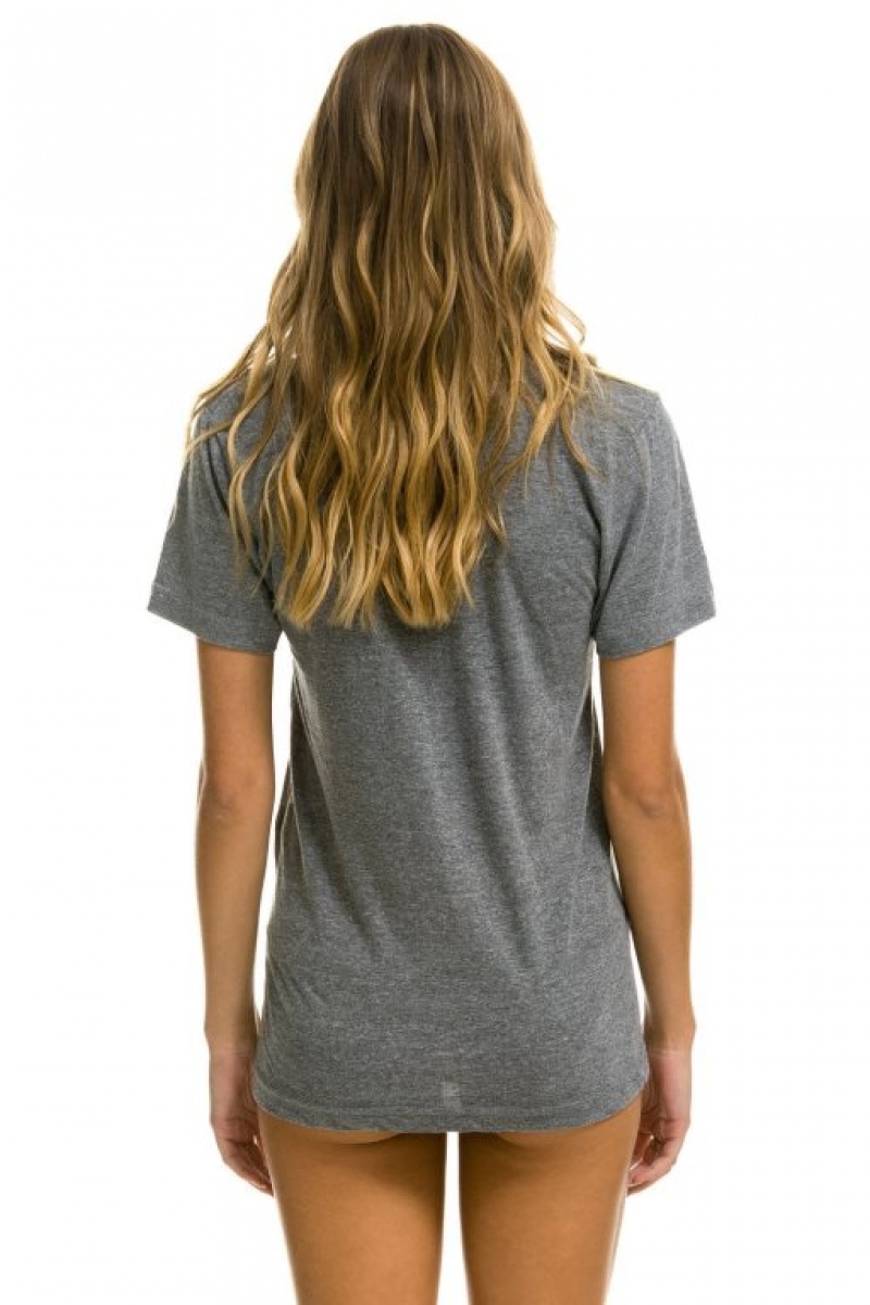 Camiseta Aviator Nation San Francisco Mujer Grey | 30BUVIFOP