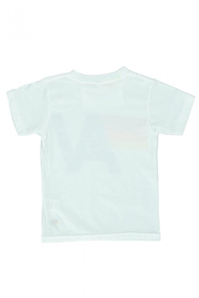 Camiseta Aviator Nation Smiley 2 Niños White | 90GOZDUAP