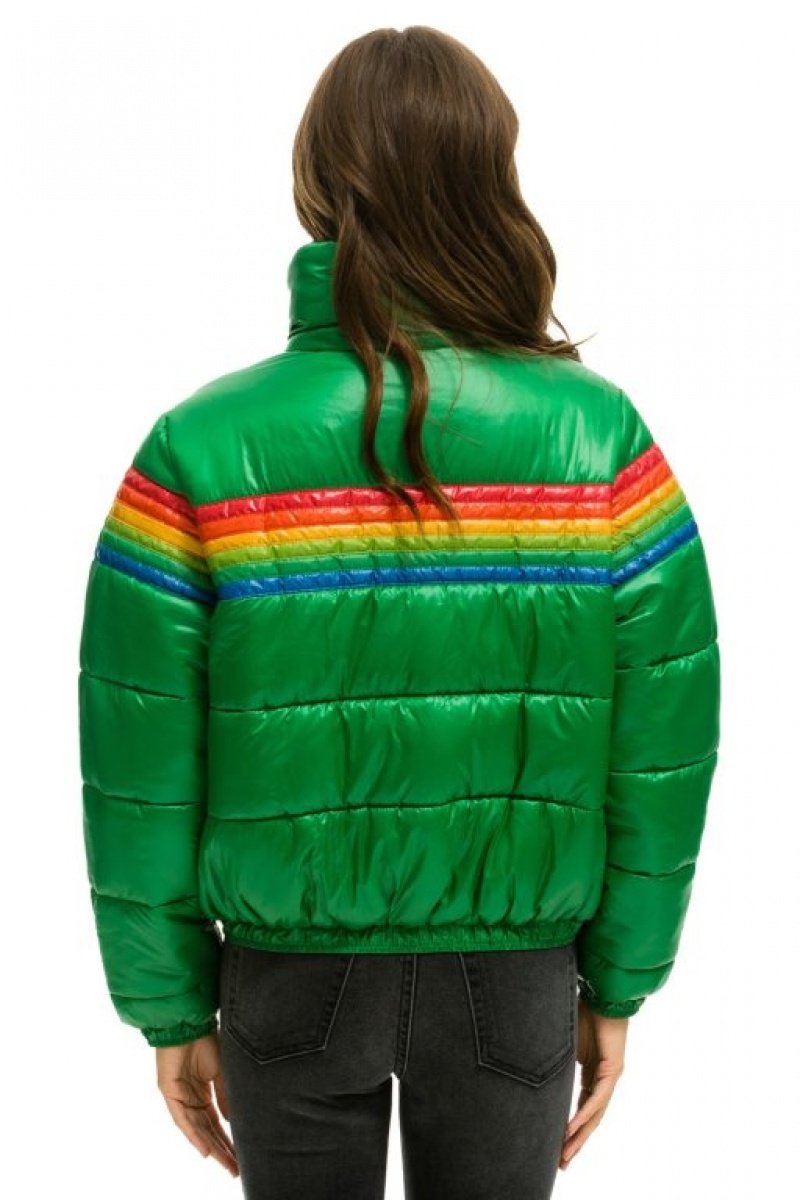 Chaquetas Aviator Nation 6 Stripe Luxe Apres Puffer Mujer Glossy Amazon | 13PKCBDZH