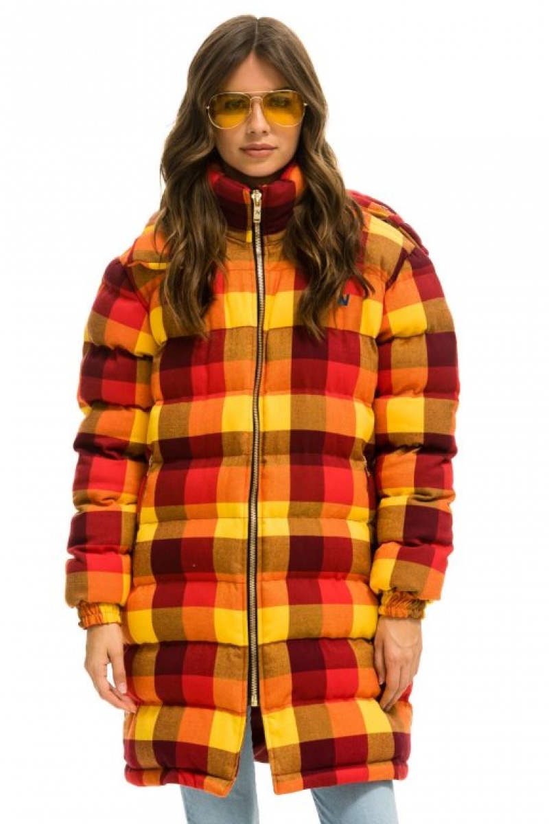 Chaquetas Aviator Nation Plaid Long Trekker Hombre Surfy Plaid | 69CGHBJOF