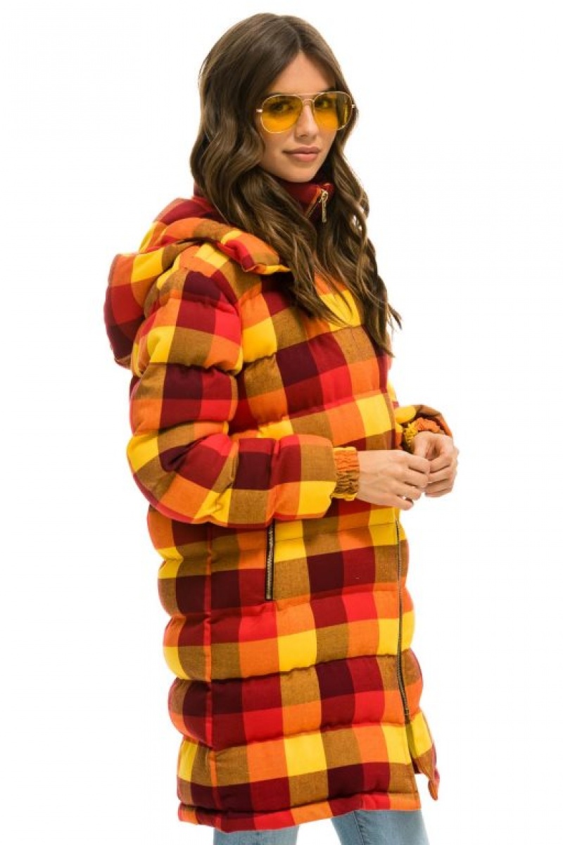Chaquetas Aviator Nation Plaid Long Trekker Hombre Surfy Plaid | 69CGHBJOF