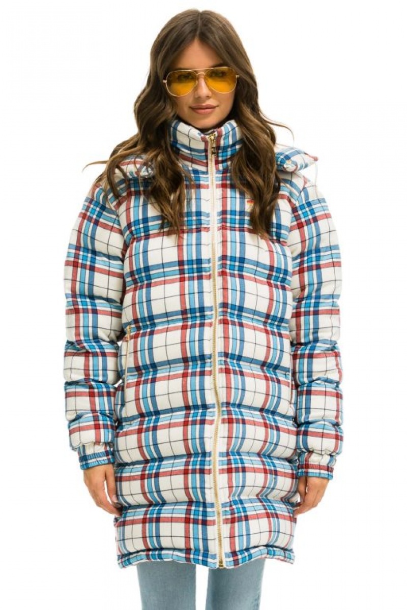 Chaquetas Aviator Nation Plaid Long Trekker Hombre Montauk Plaid | 69DLKPOSY