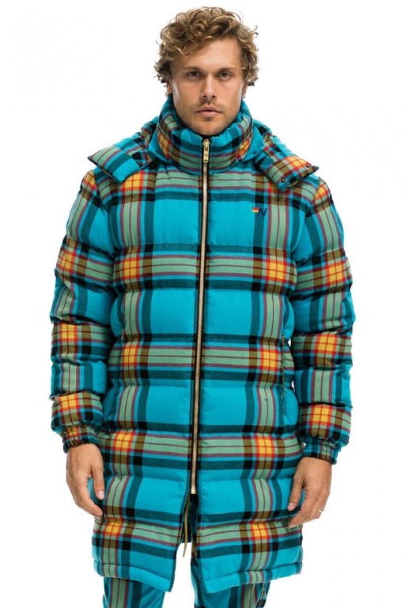Chaquetas Aviator Nation Plaid Long Trekker Hombre Jackson Plaid | 69FTUIXKD