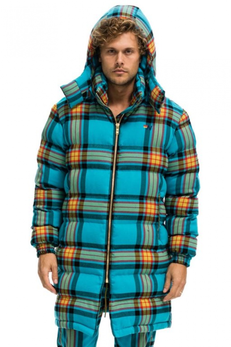 Chaquetas Aviator Nation Plaid Long Trekker Hombre Jackson Plaid | 69FTUIXKD