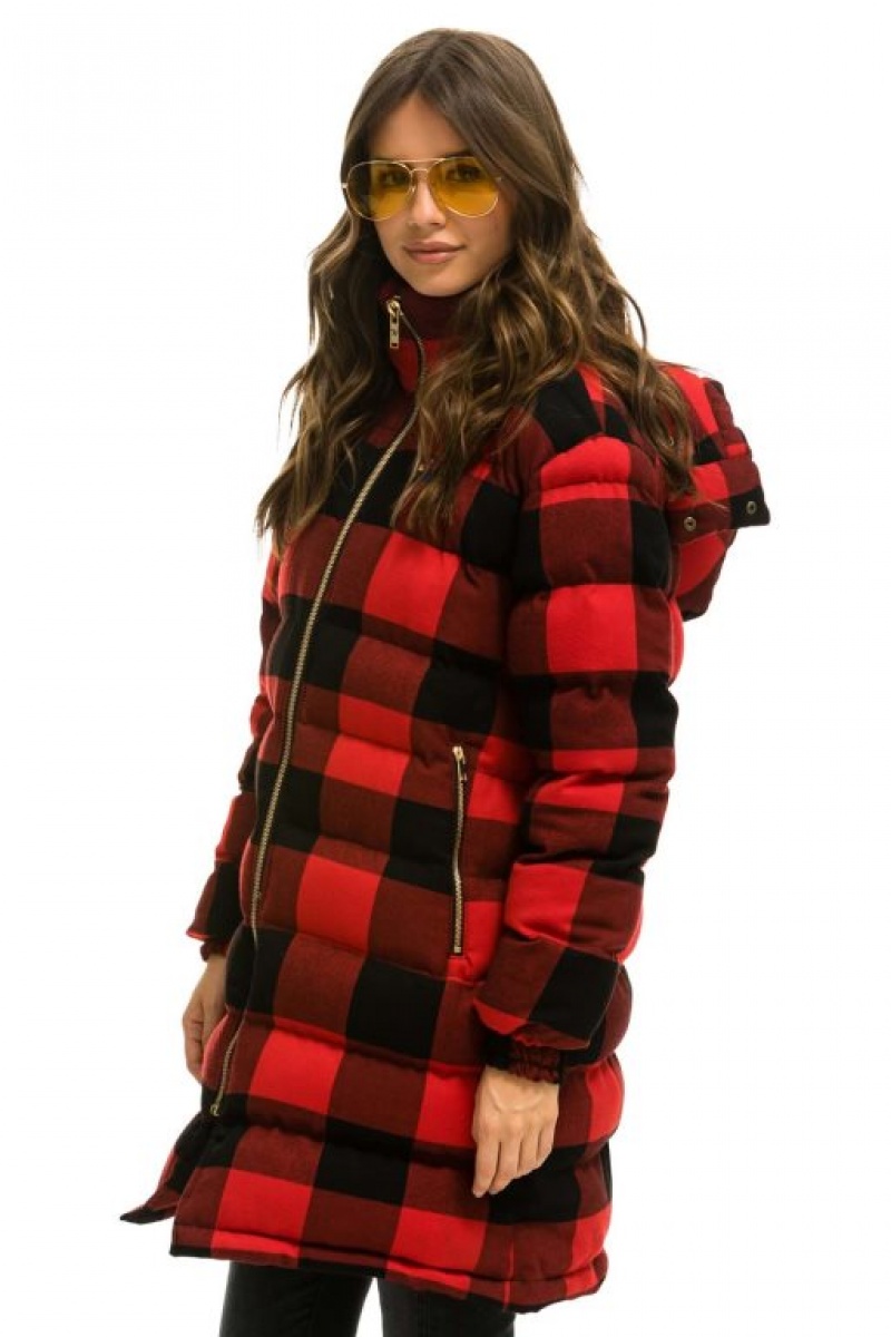 Chaquetas Aviator Nation Plaid Long Trekker Hombre Buffalo Plaid | 69GVNDBRX