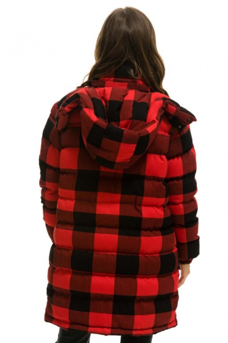 Chaquetas Aviator Nation Plaid Long Trekker Hombre Buffalo Plaid | 69GVNDBRX