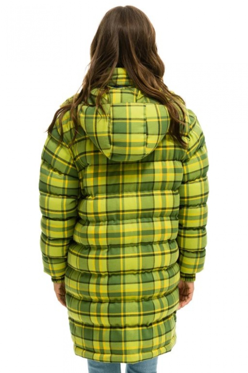 Chaquetas Aviator Nation Plaid Long Trekker Hombre Avocado Plaid | 69GWRVHUO