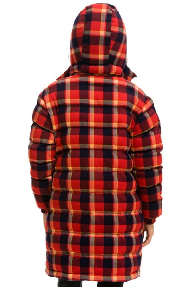 Chaquetas Aviator Nation Plaid Long Trekker Hombre Rugby Plaid | 69HGNOPRT