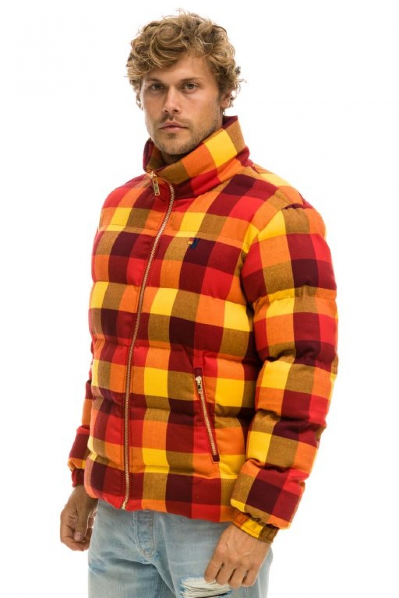 Chaquetas Aviator Nation Plaid Traveler Hombre Surfy Plaid | 65BIRLDSH