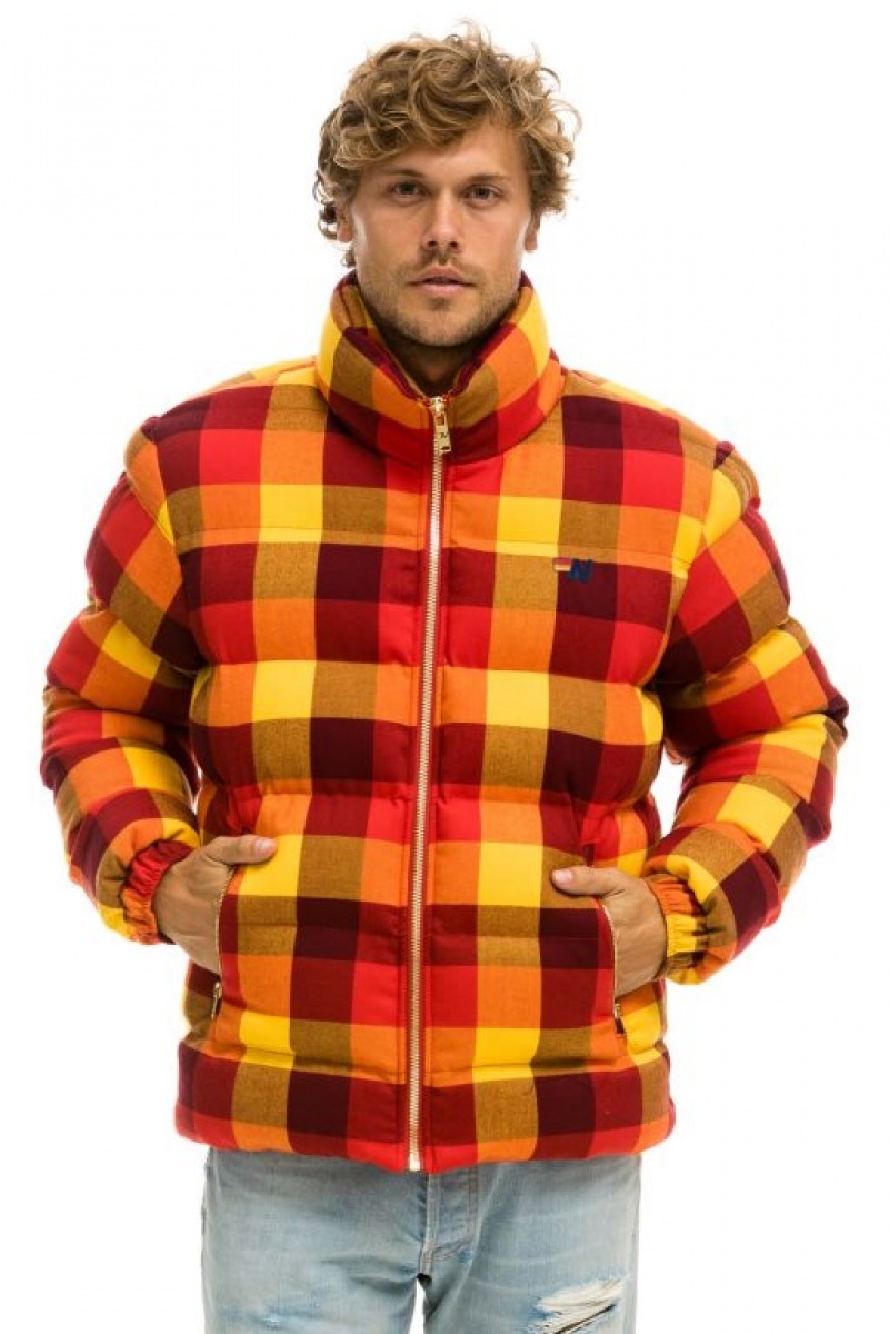 Chaquetas Aviator Nation Plaid Traveler Hombre Surfy Plaid | 65BIRLDSH