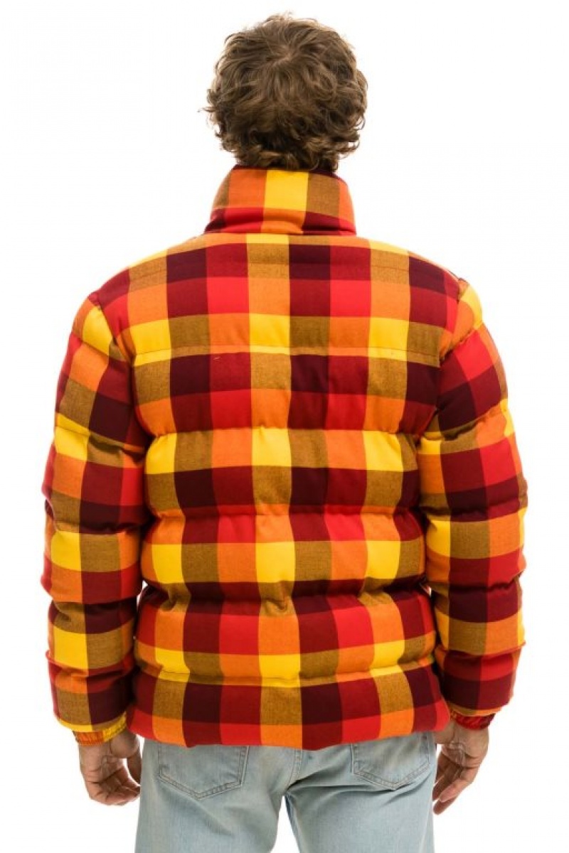 Chaquetas Aviator Nation Plaid Traveler Hombre Surfy Plaid | 65BIRLDSH