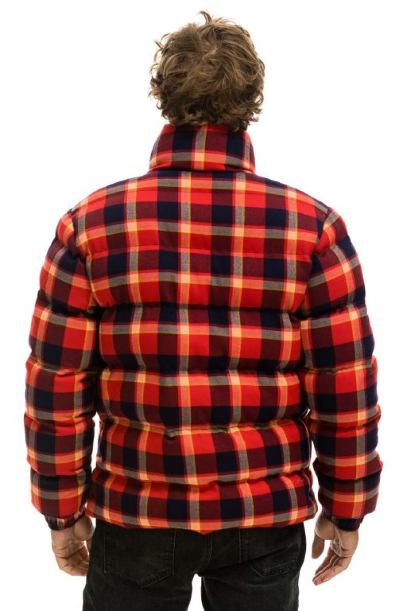 Chaquetas Aviator Nation Plaid Traveler Hombre Rugby Plaid | 65DJLSFGX