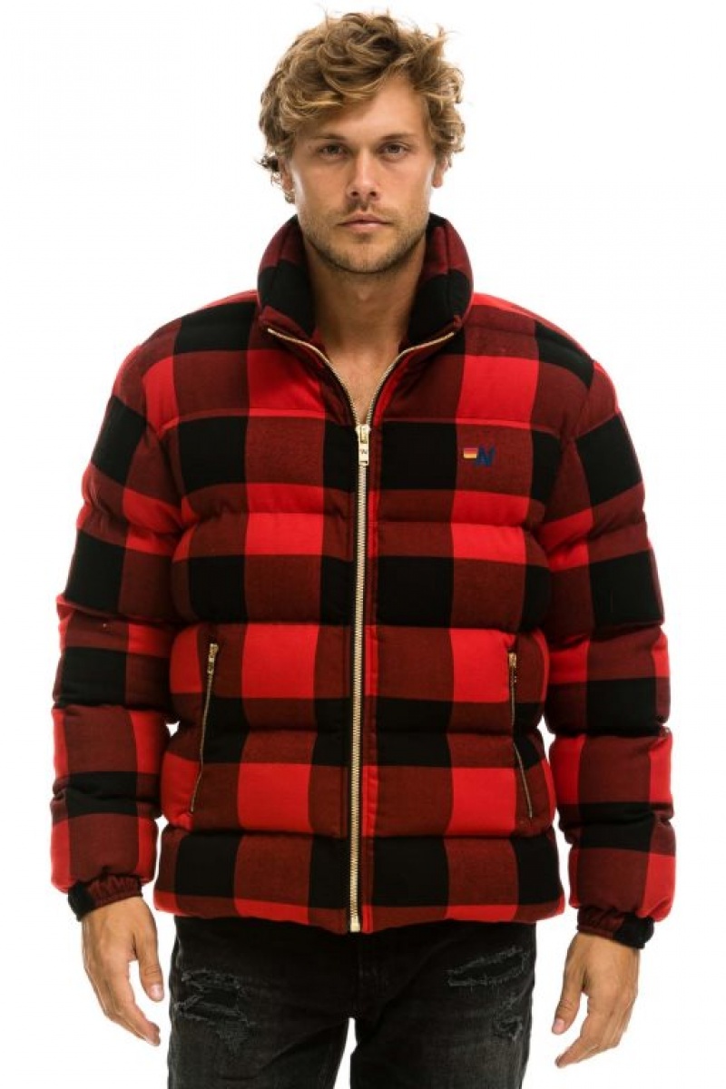 Chaquetas Aviator Nation Plaid Traveler Hombre Buffalo Plaid | 65GCLIUXT