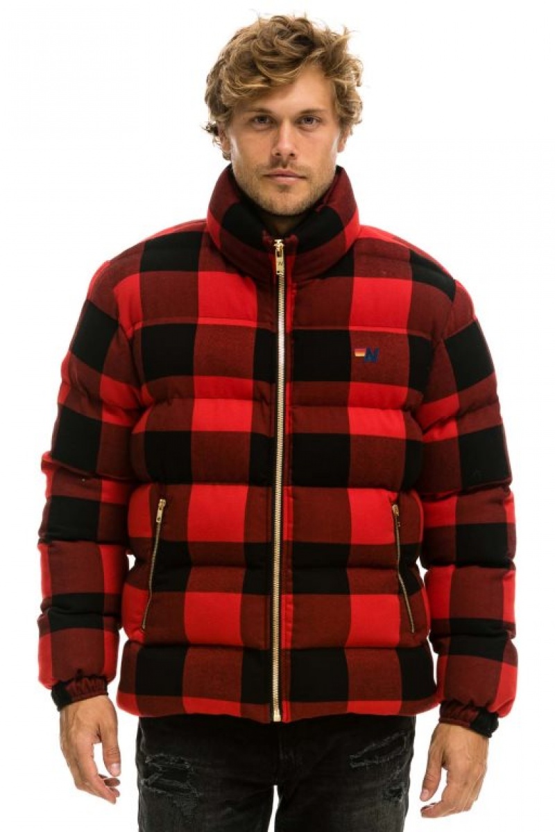Chaquetas Aviator Nation Plaid Traveler Hombre Buffalo Plaid | 65GCLIUXT