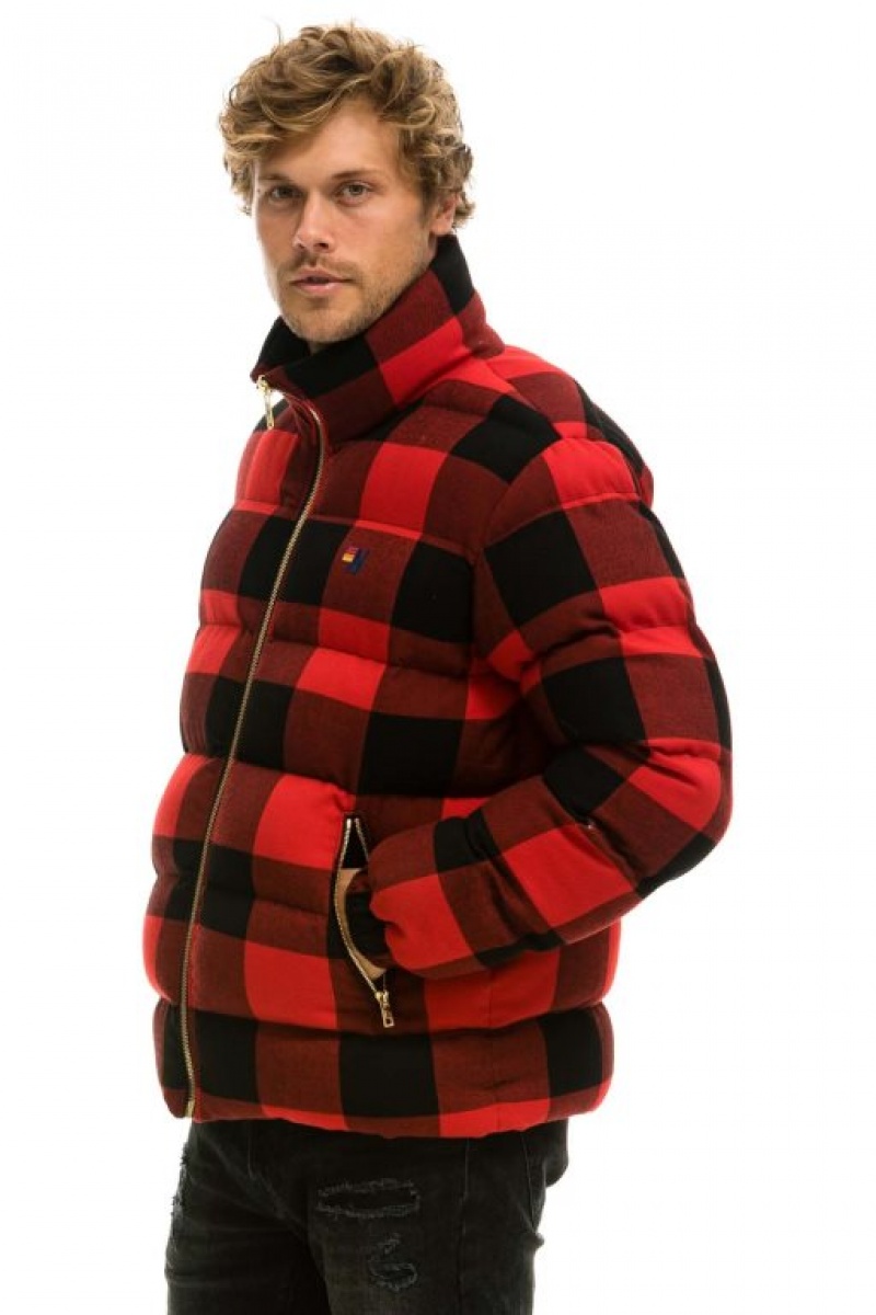 Chaquetas Aviator Nation Plaid Traveler Hombre Buffalo Plaid | 65GCLIUXT