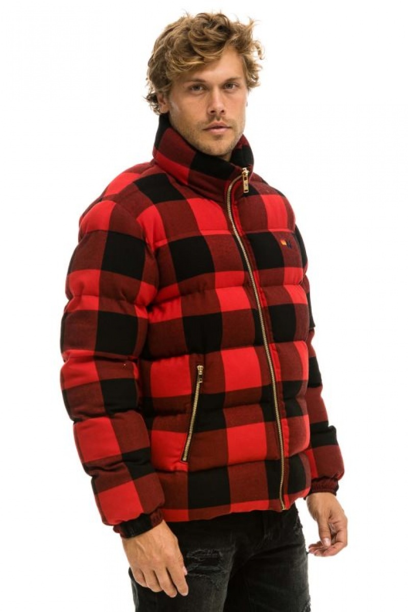 Chaquetas Aviator Nation Plaid Traveler Hombre Buffalo Plaid | 65GCLIUXT