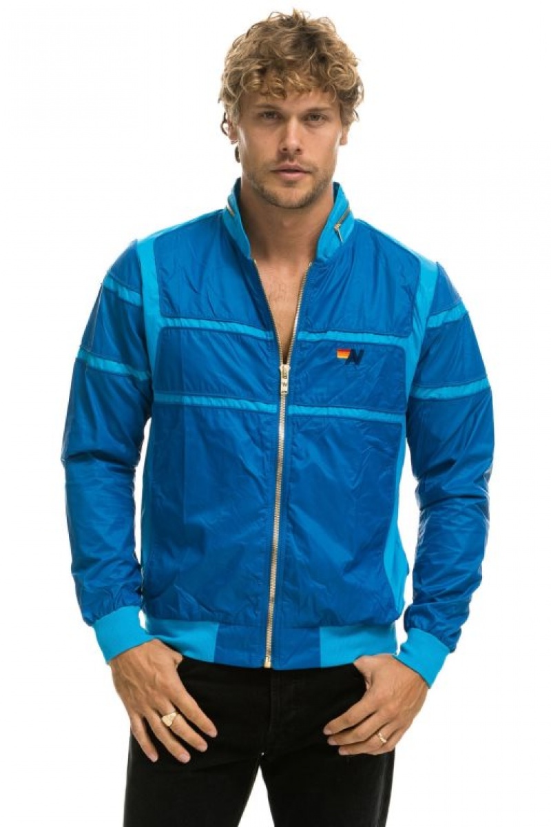 Chaquetas Aviator Nation Racer Hombre Blue | 64YANMEVD
