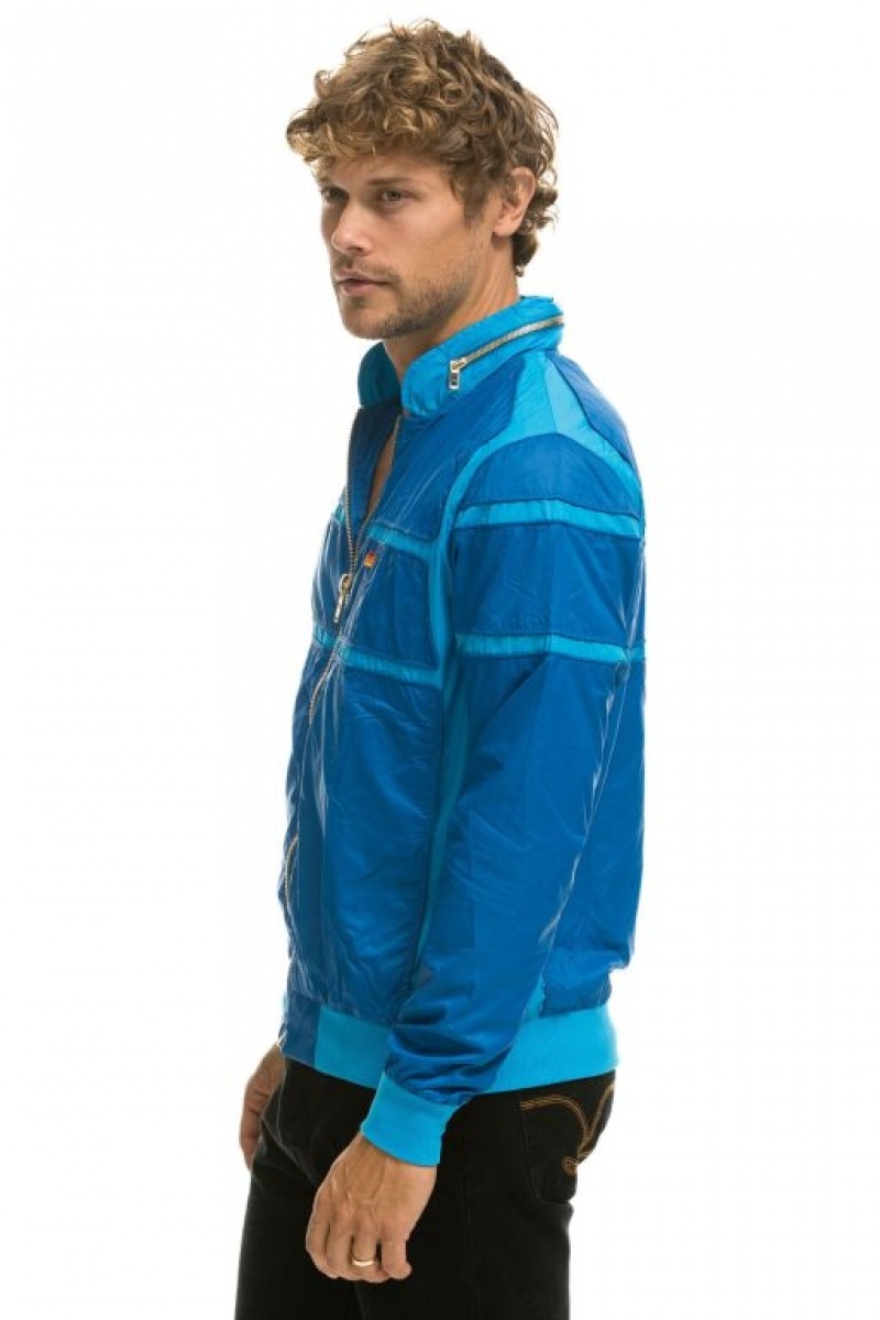 Chaquetas Aviator Nation Racer Hombre Blue | 64YANMEVD